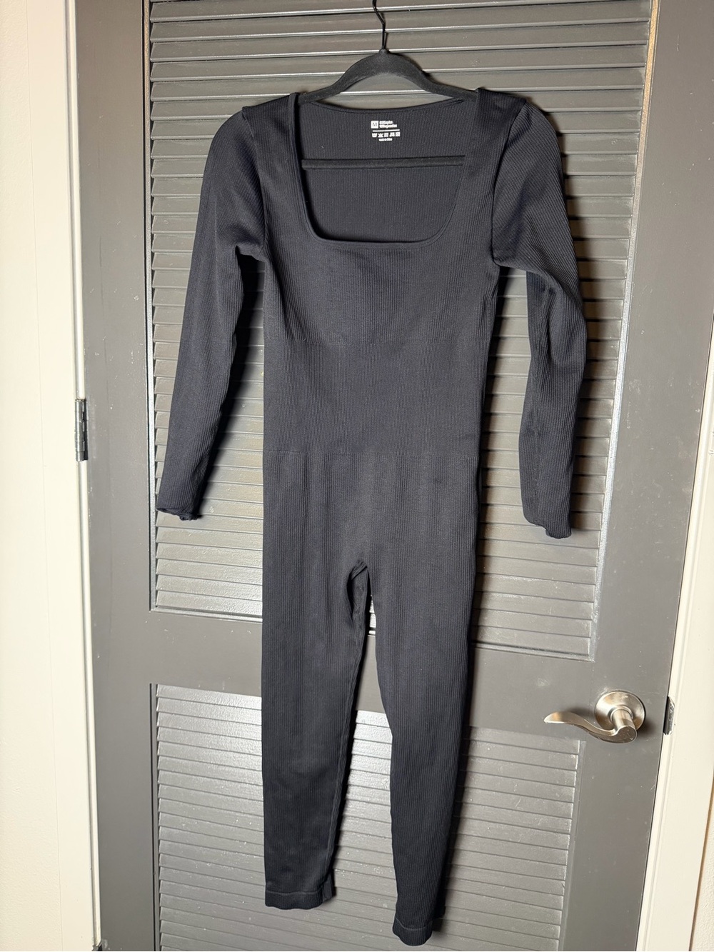 Kids Black Long-Sleeve One-Piece Romper
